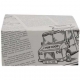 Meniuri din carton cu clapeta, ziar, 130 x 130 x 62 mm, B: 130 x 130 x 62 mm /300 1/BX