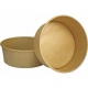 Boluri din carton, kraft natur, Ø 184 mm, 1300cc, B: Ø 160 X 65 mm / 1300 cc /50 6/BX