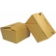 Meniuri din carton cu 4 clapete, 600cc, kraft natur, T: 130 x 105 x 64 mm / 600cc /50 4/BX