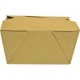 Meniuri din carton cu 4 clapete, 600cc, kraft natur, T: 130 x 105 x 64 mm / 600cc /50 4/BX