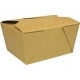 Meniuri din carton cu 4 clapete, 600cc, kraft natur, T: 130 x 105 x 64 mm / 600cc /50 4/BX
