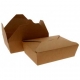 Meniuri din carton cu 4 clapete, 1300cc, kraft natur, 215 x 160 x 63 mm / 1300 cc /50 4/BX