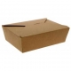 Meniuri din carton cu 4 clapete, 1300cc, kraft natur, 215 x 160 x 63 mm / 1300 cc /50 4/BX