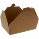 Meniuri din carton cu 4 clapete, 1300cc, kraft natur, 215 x 160 x 63 mm / 1300 cc /50 4/BX