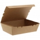 Meniuri din carton cu clapeta, rezistente la lichide, kraft natur, 600cc, T: 170 x 120 x 45 mm / 650cc /50 4/BX