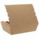 Meniuri din carton cu clapeta, rezistente la lichide, kraft natur, 600cc, T: 170 x 120 x 45 mm / 650cc /50 4/BX