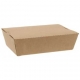 Meniuri din carton cu clapeta, rezistente la lichide, kraft natur, 600cc, T: 170 x 120 x 45 mm / 650cc /50 4/BX