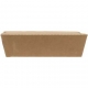 Meniuri din carton cu clapeta, rezistente la lichide, kraft natur, 600cc, T: 170 x 120 x 45 mm / 650cc /50 4/BX
