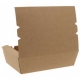 Meniuri din carton cu clapeta, rezistente la lichide, kraft natur, 1000cc, T: 200 x 140 x 50 mm / 1000 cc /50 4/BX