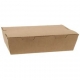 Meniuri din carton cu clapeta, rezistente la lichide, kraft natur, 1000cc, T: 200 x 140 x 50 mm / 1000 cc /50 4/BX