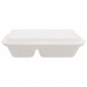 Caserole cu capac si 2 compartimente MENIU BIO ALB 155X240 H65 2C 1000CC /50 10/BX B, /50 10/BX
