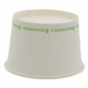 Boluri din carton, albe eco-friendly, Ø 90 mm, 230cc, T: Ø 90 x 61 mm / 230cc /50 40/BX