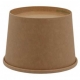 Boluri din carton, kraft natur, Ø 115 mm, 16oz, T:Ø115x80mm/470cc /25 20/BX