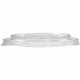 Capace din PET, transparente, dome, fara gaura, Ø 184 mm, B:Ø184 x 20 mm / dome fara gaura /50 6/BX